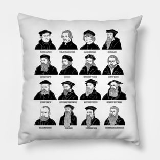 Pantheon of Christian European Church Reformers Pillow