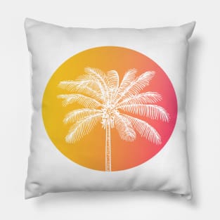 White palm tree Pillow