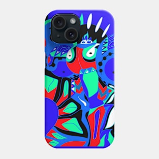 Blue mecha ecopop Phone Case