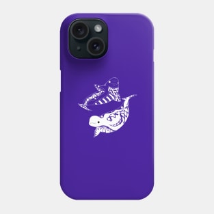 the lovely whales the beluga twins Phone Case