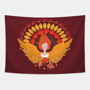 Autumn Equinox Angel Tapestry