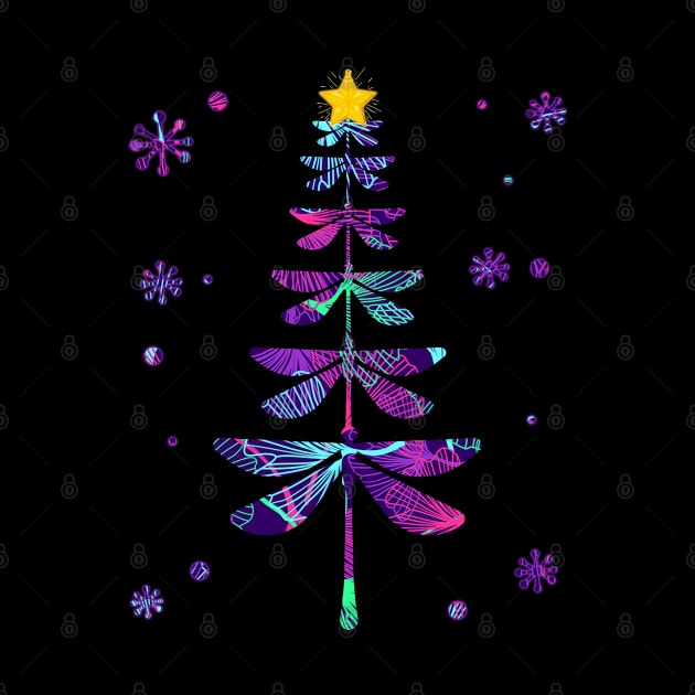 dragonfly christmas tree by Ghani Store