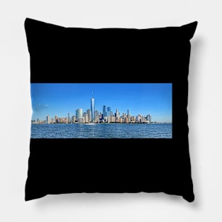 New York City Skyline from Jersey City - WelshDesigns Pillow