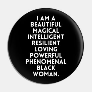 I am a beautiful black woman Pin