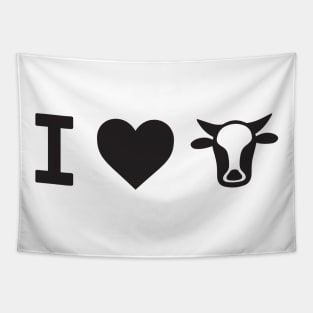 I Love Cows - Cow Tapestry