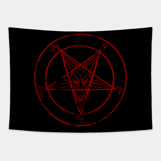 Sigil of Baphomet, Devil, Dark Art, Leviathan Sticker Tapestry by SSINAMOON COVEN