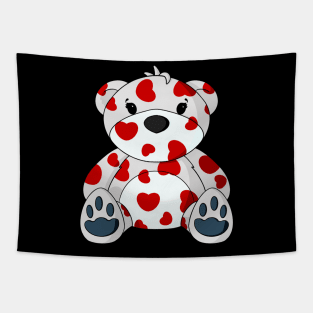 Valentine Pattern Teddy Bear Tapestry