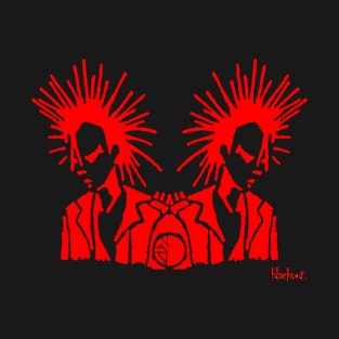 Punk Stand Off in Red by Blackout Design T-Shirt