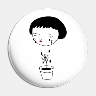 crying girl Pin