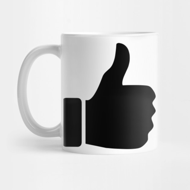 Limited Edition Exclusive Thumbs Up Silhouette Thumbs Up Silhouette Mug Teepublic