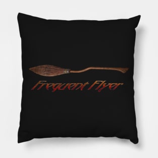 Frequent Flyer Witch Pillow