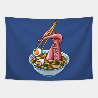 Ramen Octopus Tapestry