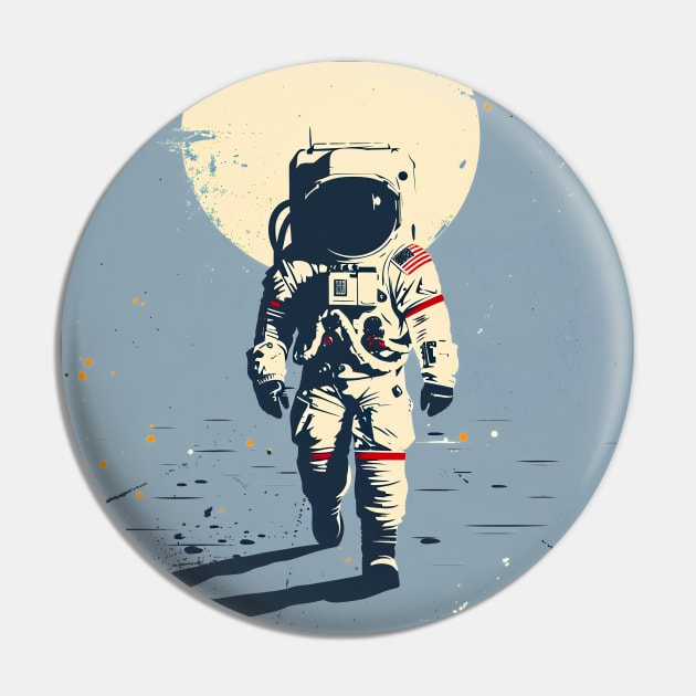 Astronaut Run Pin by Pozter