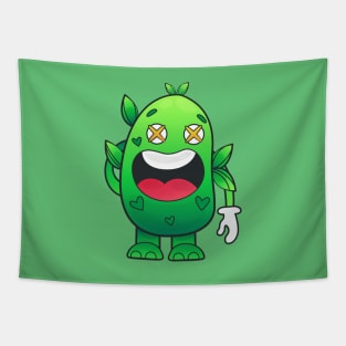 Greeny Doodle Character Tapestry