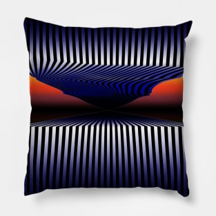 Endless Tunnel - 3D Surrealistic Optical Illusion Art Pillow