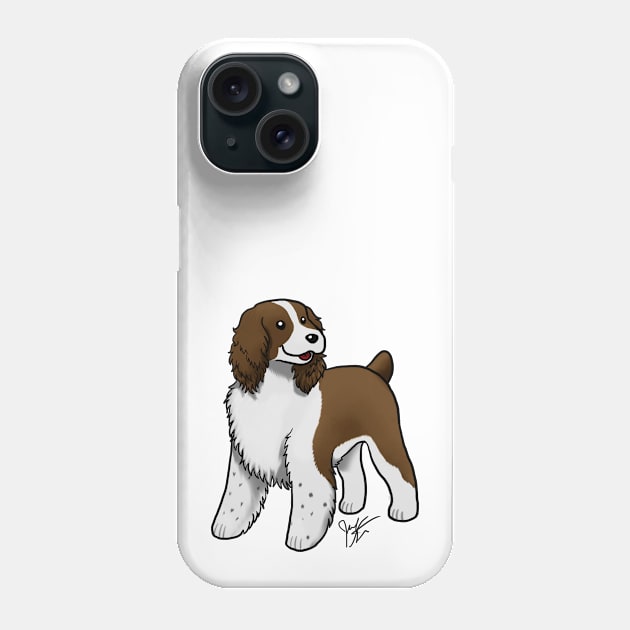 Dog - English Springer Spaniel - Brown Phone Case by Jen's Dogs Custom Gifts and Designs