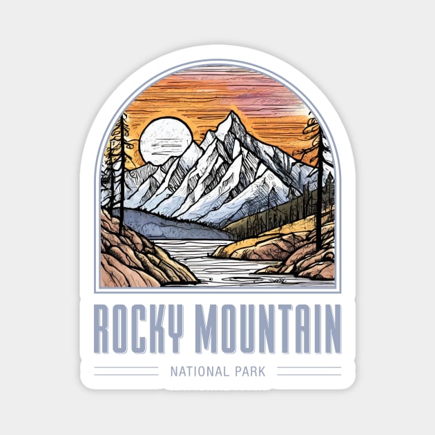 Rocky Mountain National Park Magnet by Curious World