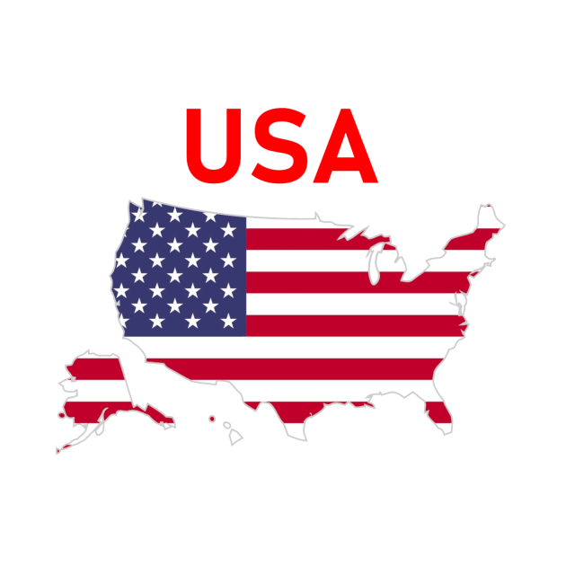 USA Outline (Short) by Rydoo Designs