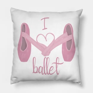 I heart ballet Pillow