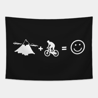 Mountain Biker Tapestry