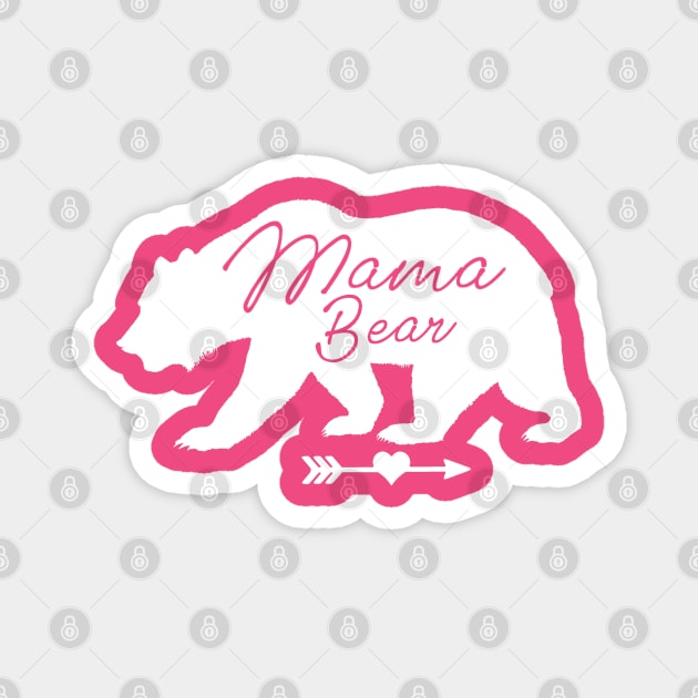 Gift Idea Mama Bear Cute Magnet by Aspita