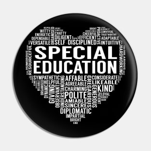 Special Education Heart Pin