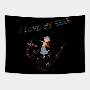 I LOVE MYSELF Tapestry