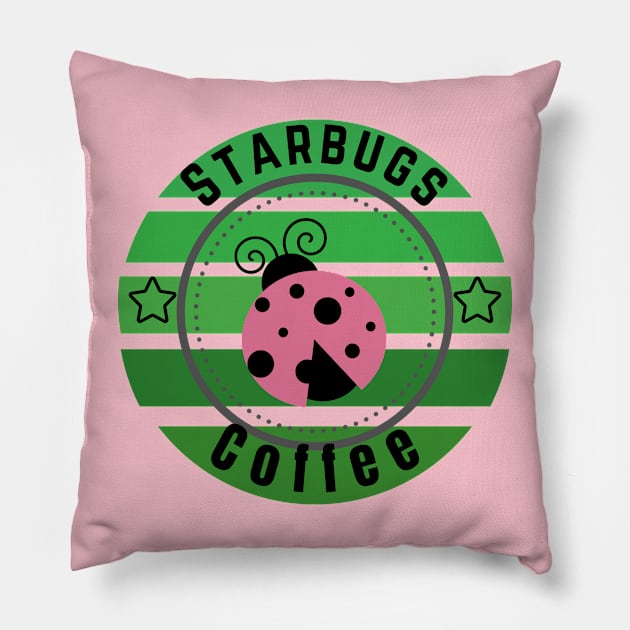 starbugs coffee Pillow by HM-JK