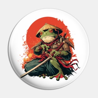 samurai frog Pin