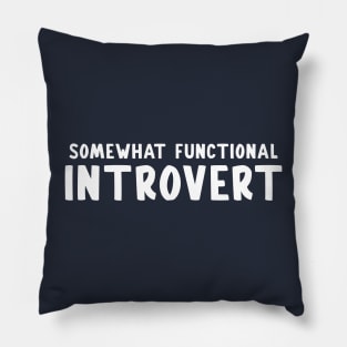 Somewhat Functional Introvert Pillow