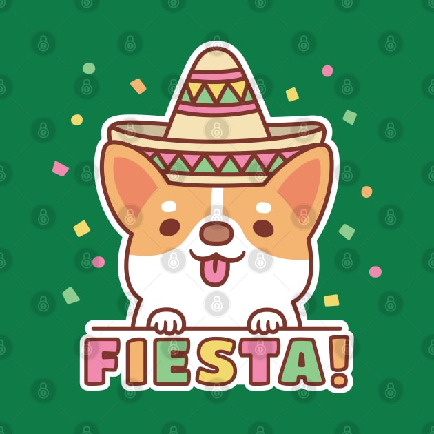 Cute Corgi Puppy Enjoying A Fiesta by rustydoodle