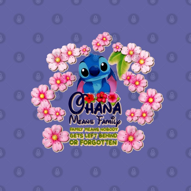 Ohana means family | Stitch | Very Peri by PyGeek