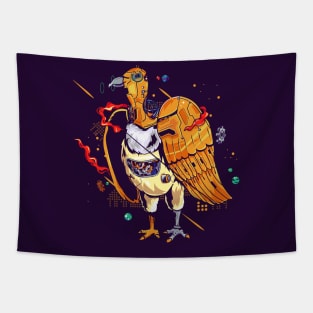 Mecha Vulture Tapestry