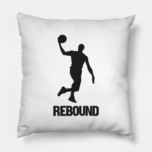 Rebound - Basketball Shirt Pillow by C&F Design