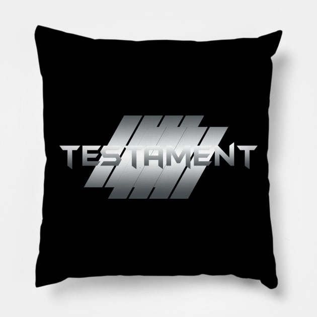 Metallic Illustration Testament Pillow by theStickMan_Official