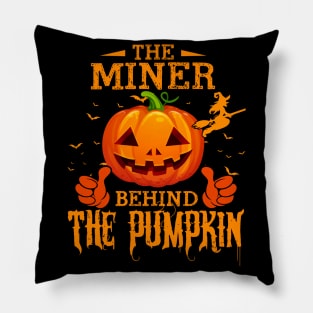 Mens The CHEF Behind The Pumpkin T shirt Funny Halloween T Shirt_MINER Pillow