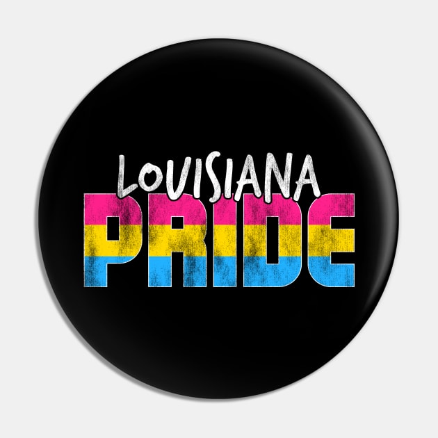 Louisiana Pride Pansexual Flag Pin by wheedesign