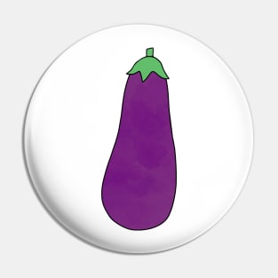 Eggplant Emoji Pin