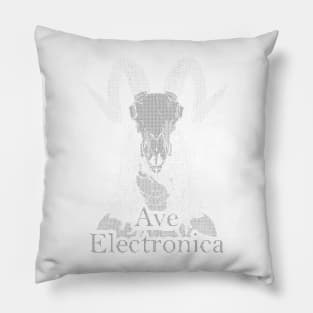 ASCii Savage Girl - Ave Electronica (Black) Pillow