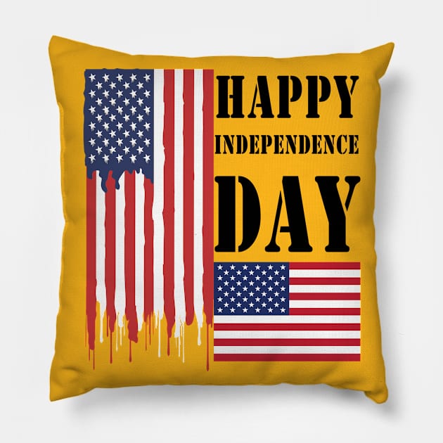 Independence Day Pillow by Halmoswi