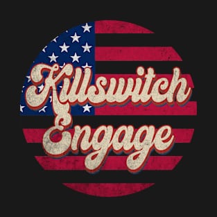 Vintage Killswitch Proud Name Personalized American Flag T-Shirt