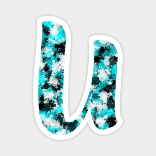 Paint Splash Letter U Magnet