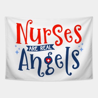Nurses Are Real Angels - Nurse Mom Tapestry