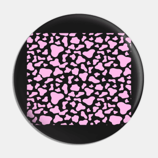 Pastel Pink Cow Print Pin