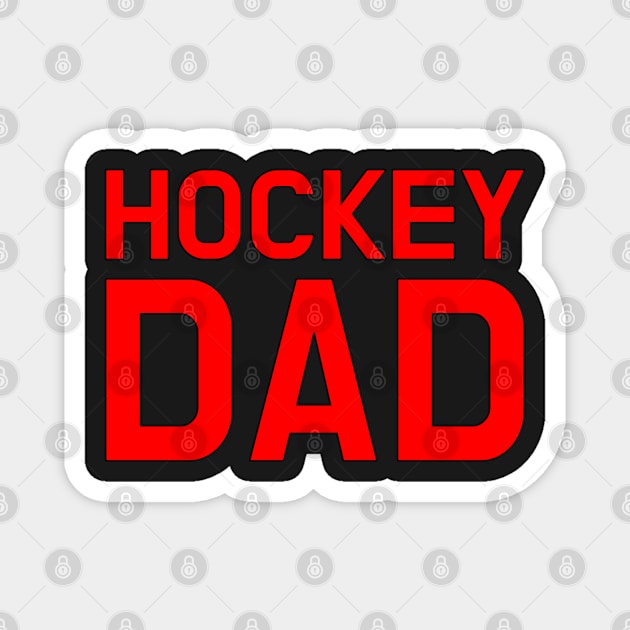 HOCKEY DAD Magnet by HOCKEYBUBBLE