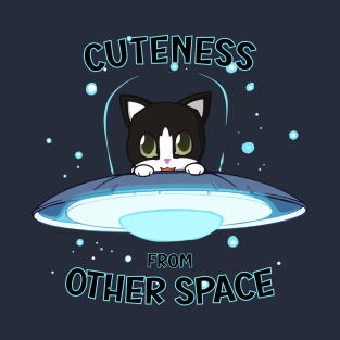 Tuxedo cat cuteness from other space T-Shirt