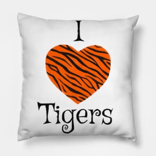 I Love Tigers Pillow