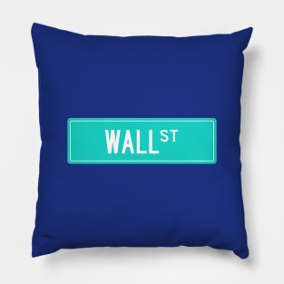 Wall st teal Pillow