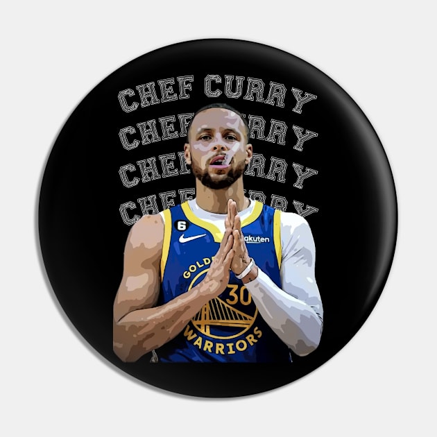 Chef Curry Pin by Playful Creatives