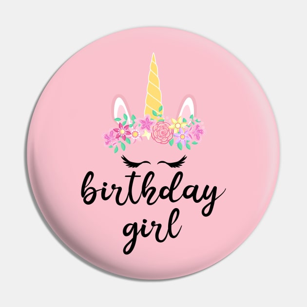 Birthday Girl Pin by Owlora Studios